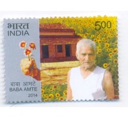 India 2014 Baba Amte Social Reformer 1v MNH