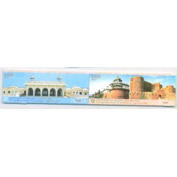 India 2004 Agra Fort Aga khan Awards for Architecture Phila-2095 Se-tenant MNH