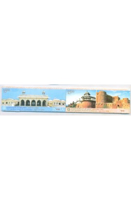 India 2004 Agra Fort Aga khan Awards for Architecture Phila-2095 Se-tenant MNH