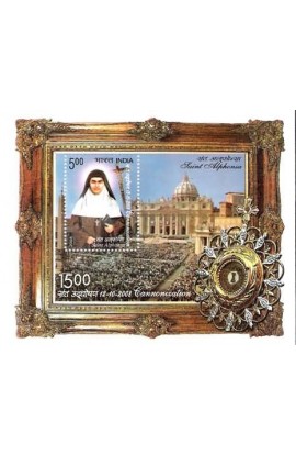 INDIA MINIATURE SHEET 2008 SAINTS ALPHONSA